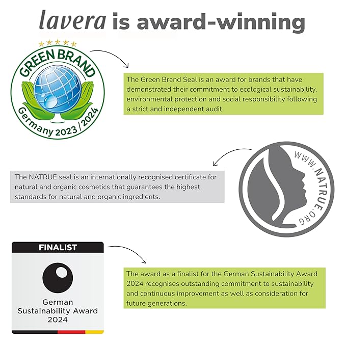 lavera Brow Control - Transparent 01 - Eyebrow Gel with Aloe Vera & Argan Oil for Lang Lasting Results - Fixating Brow Gel - Eye Make Up - PETA Certified - Vegan - Made in Germany - 0.3 Fl Oz