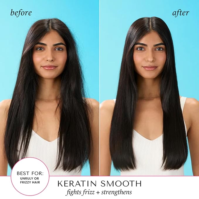 HASK KERATIN Smoothing Deep Conditioner Treatments for all hair types, color safe, gluten free, sulfate free, paraben free - Pack of 6