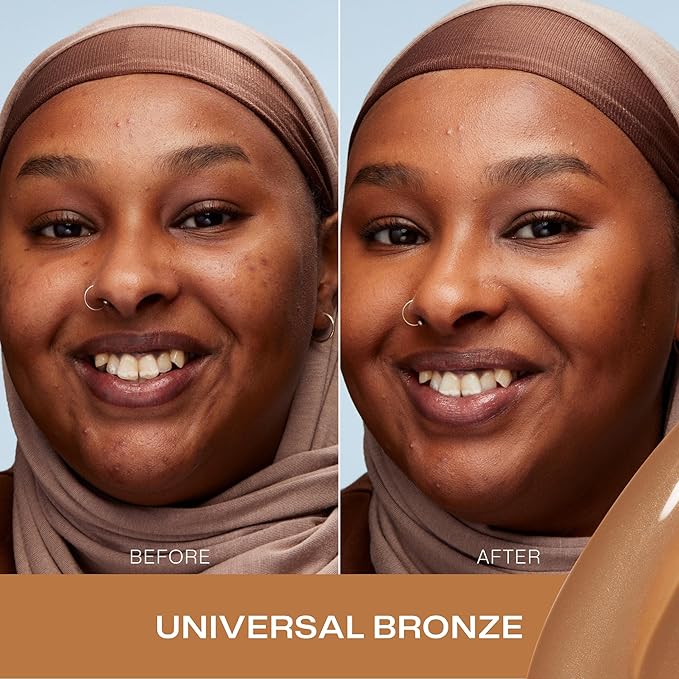 LUMENE Invisible Illumination Instant Glow Beauty Serum | Universal Bronze Shade | Face Makeup & Brightening Serum | Lightweight, Buildable Coverage | Vegan | 30 ml