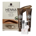Professional Brow Tint Dye Kit – 1 & 2, Long-Lasting Results(Brown)