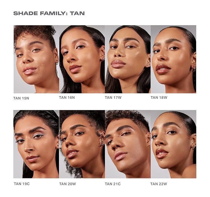 Morphe Lightform Dewy Foundation - Extended Hydration Foundation Makeup with a Lasting, Natural Radiant Finish - Long-Wearing Formula with Buildable, Medium Coverage - Tan 22W (1.01 fl oz)