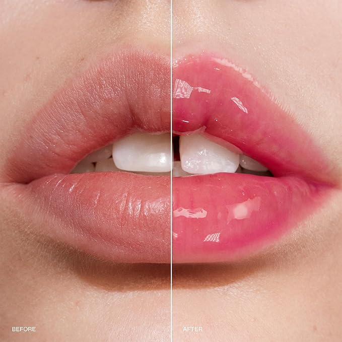 r.e.m. beauty by ariana grande | Essential Drip Glossy Balm in Strawberry Soda | High Shine Nourishing Lip Balm | Hydrating Hyaluronic Acid | Smooth Glossy Finish | High Shine, Nourishing, Hyaluronic Acid, Smooth Glossy Finish