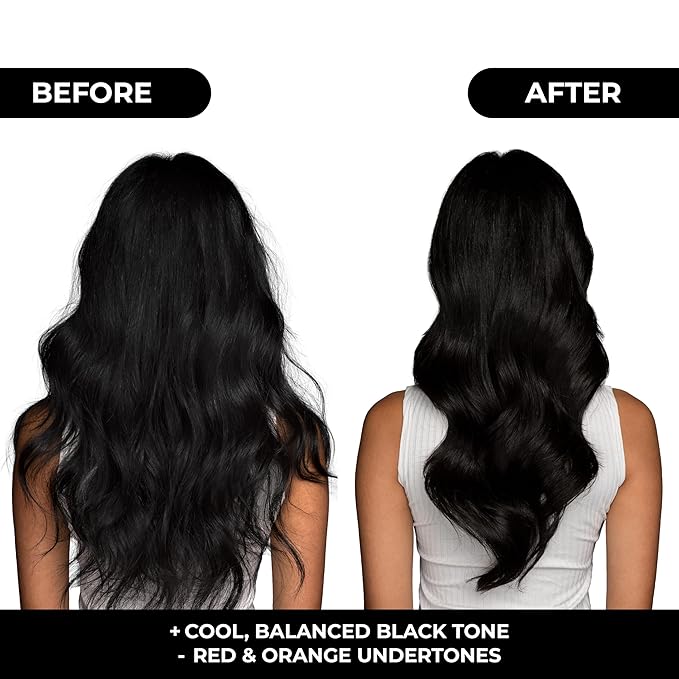 naissant Cool Black Hair Toning Shampoo | Ultra High-Purity Pigments | Neutralizes Red & Orange Undertones | Hyaluronic Acid, Collagen & Biotin | Paraben, Ammonia & Sulfate Free | 10.1 Fl. Oz