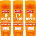 O'Keeffe's Lip Repair Unscented Lip Balm for Dry, Cracked Lips - Stick (3 Pack) - Moisturizer for Very Dry Lips
