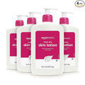 Amazon Basics Non-Greasy Body Moisturizer Lotion for Extra-Dry Skin with Vitamins B5 & E, Clean Scent, 16 fl oz, 4-Pack (Previously Solimo)