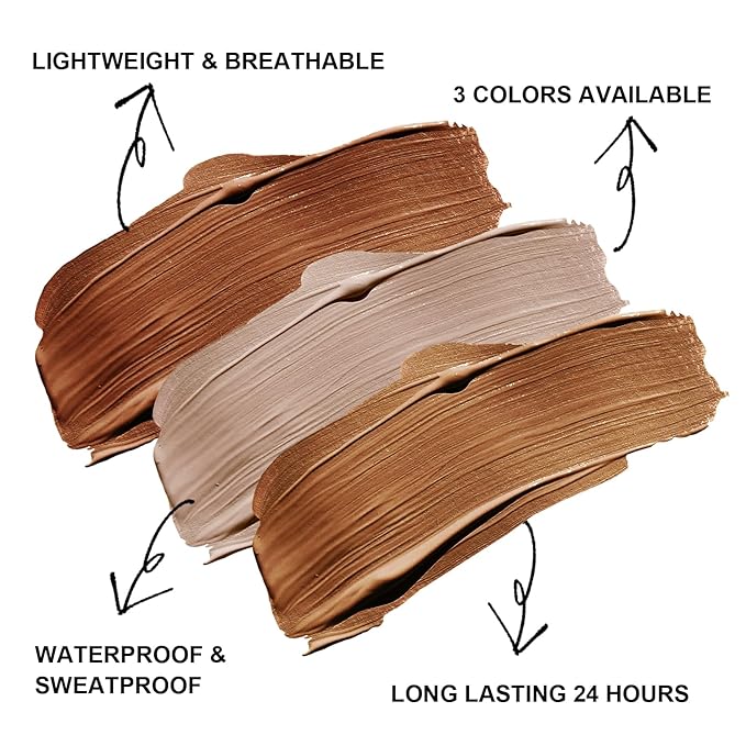 Liquid Contour Stick Makeup - Cream Face Contour Wand with Cushion Applicator, Natural Matte Long Lasting Creamy Bronzer, Lightweight Silky Blendable (#02 SOFT TAN)