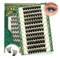 Lash Clusters 96pcs Eyelash Clusters D Curl 18-24MIX Cluster Lashes KEYYOU Volume Wispy Lash Extension Soft&Comfortable Easy DIY at Home(Y02,D-18-24MIX)