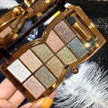 Glitter Eyeshadow Palette, 10 Colors Sparkle Shimmer & Matte Eye Shadow Highly Pigmented Waterproof Long Lasting Makeup Set (Color 6)