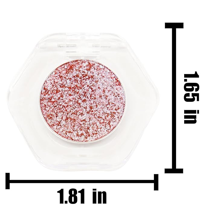 Bistopia，Pearlescent cream eyeshadow, shimmering, with a smooth texture that blends easily; a translucent metallic glitter eyeshadow that delivers a long-lasting, sparkling finish, 2g (#23)