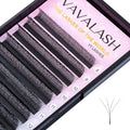 VAVALASH W-shaped Eyelash Extension 4D Premade Fans 0.07 D Curl Volume Lash Extensions Easy Fanning Lashes Matte Black Volume Premade W Lashes(W Shaped-4D-0.07-D-10mm）
