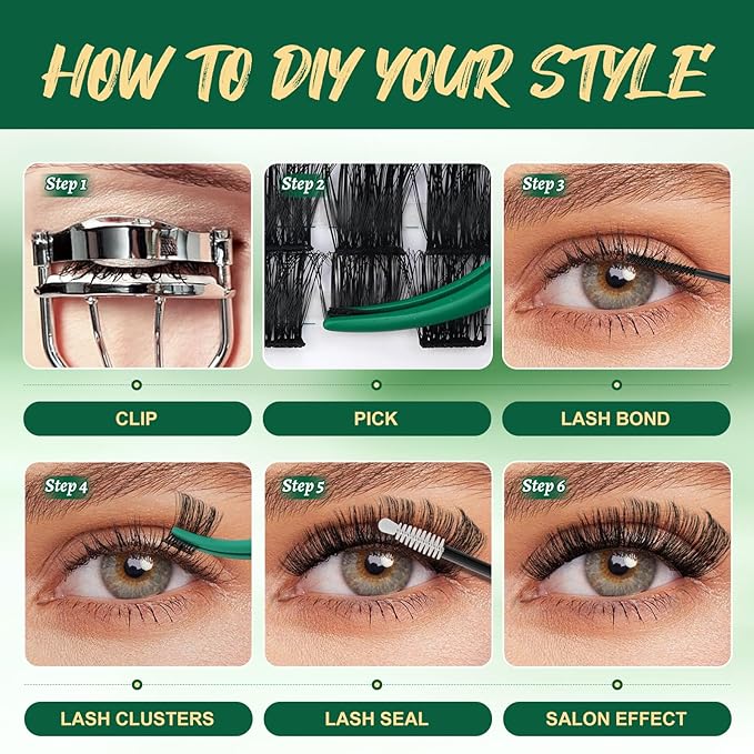 Lash Clusters 96pcs Cluster Lashes D Curl 8-18MIX DIY Lash Extensions Eyelash Clusters KEYYOU Volume Wispy Individual Lashes Soft&Comfortable Easy DIY at Home(Y04,D-8-18MIX)