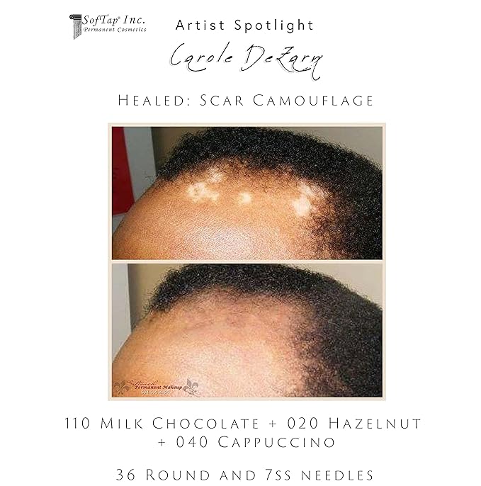 Microblading Ink for Eyebrows by SofTap® | Milk Chocolate – Light Warm Brown PMU Shading Pigment for Nano Brows, Machine & Hand Method | Carbon-Free Inorganic Permanent Makeup Ink