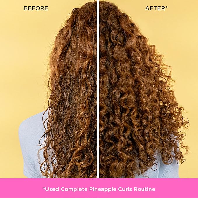 Pacifica Beauty Curl Cream for Curly Hair - Pineapple Swirl Curl Defining Cream - Hair Styling Product for Curly, Wavy, Coily & Curly Hair 1.4 FZ