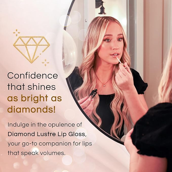 StansOut Beauty Diamond Lustre Fancy Bare Hydrating Lip Gloss | Cute Nude Moisturizing Butter-Smooth Colors |Shades for Naturally Plump & Pout, Sparkling clear finishes & Glossy Choices