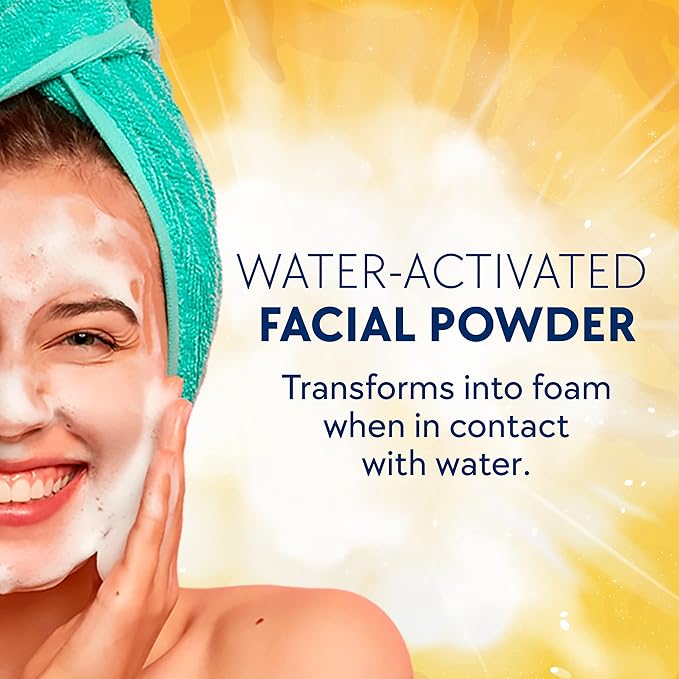 Asepxia Facial Cleanser Powder, Non-Abrasive Exfoliating Face Wash with Natural Pineapple Enzyme, Gentle Water-Activated Foaming Lather for Oily Skin, 1.4 oz