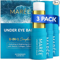 MAREE Under Eye Balm Stick Hydrating 3 PACK – Retinol Caffeine Under Eye Brightener Stick for Older Women – Collagen Undereye Cream for Dark Circles & Wrinkles – Skin Care Treatment Moisturizer