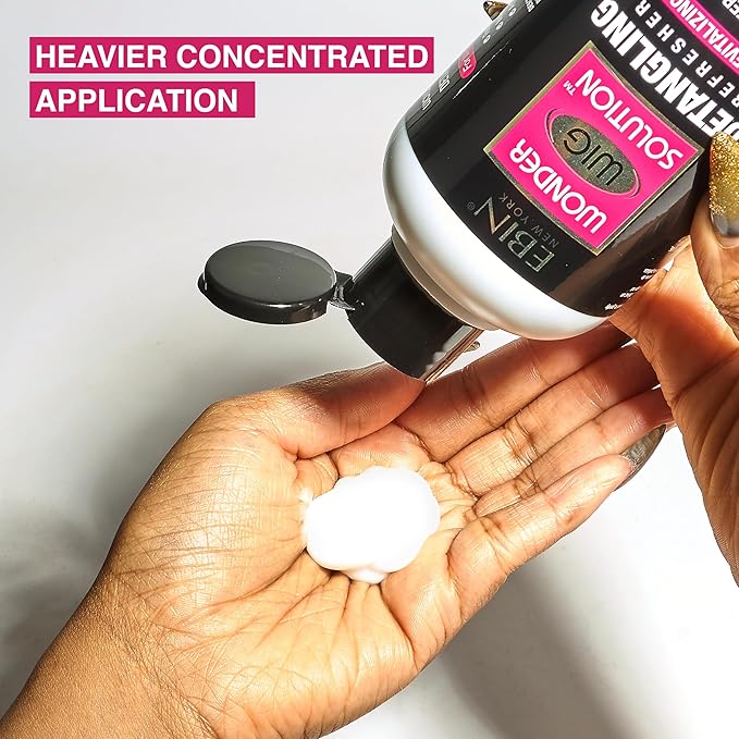 Wonder Wig Solution Detangling Refresher Cream 10.1oz for Wig | Protecting Hair and Gives Hydration with Shea Butter Infused Formula, Moisturizing and Soften Hair, Detangler Hair with High Shine