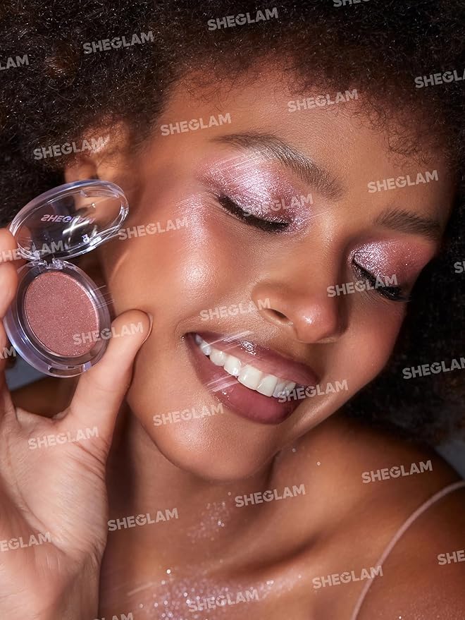SHEGLAM Enigma Sparkly Eyeshadow Longwear Eyeshadow Single, High-Pigment Eye Shadow Compact, Smooth & Blendable Colors-Wonderous