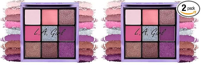 L.A. Girl Keep It Playful Eyeshadow Palette, Playtime GES436 (Pack of 2)
