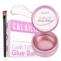 CALAILIS Lash Lift Glue Balm, Lash Lift Adhesive Strong Sticky for Perfect Eyelash Perm & Brow Lamination, Fruit Flavor Eyelash & Eyebrow Glue Balm (Strawberry, 5g)