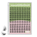 KEYYOU Fairy Lash Clusters 144Pcs D Curl Manga Lash Extension Eyelash Extension Wispy Natural Invisible Band Lash with Waterproof DIY Lash Extension at Home(Fairy-D-8-18MIX)