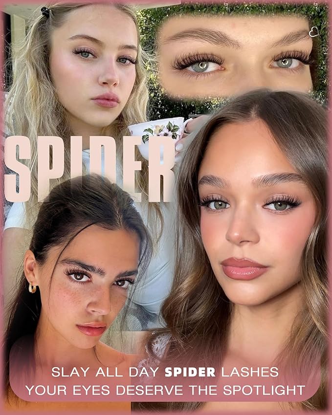 Spider Lash Clusters Wispy Fluffy Eyelash Clusters Natural Cluster Eyelash Extensions Breeze Individual Lashes Clusters Clear Band Cluster Lashes Pestañas Postizas Naturales by TNFVLONEINS