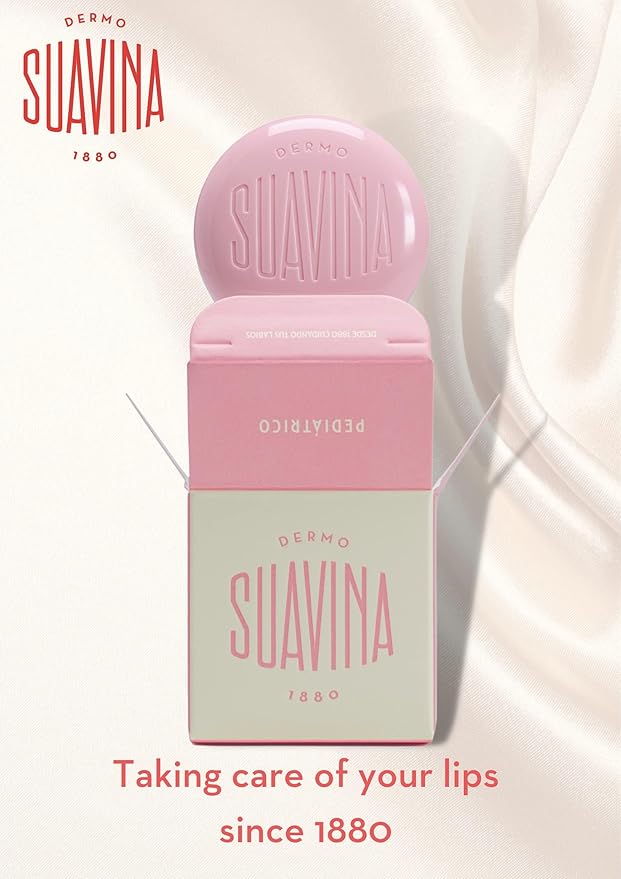 Suavina Strawberry Lip Balm for Extreme Dry Cracked Lips, Intensive Lip Repair Treatment with Natural Oils & Vitamin E, Moisturizing Lip Therapy for Cold & Warm Weather, Dry Lip Repair for Men & Women