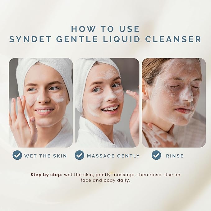 Pili Natural Syndet - Gentle Skin Cleanser with Oatmeal and Aloe Vera - Hypoallergenic cleanser for sensitive skin - 8.4 Fl.oz