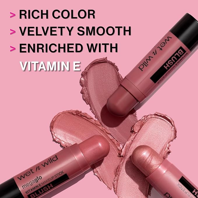 wet n wild MegaGlo Makeup Stick, Buildable Color, Versatile Use, Cruelty-Free & Vegan - Floral Majority