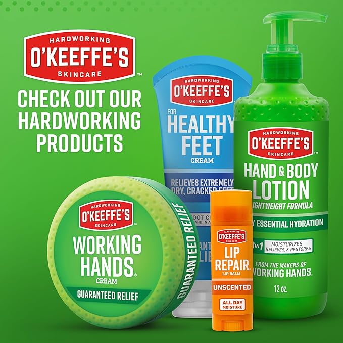 O'Keeffe's Lip Repair Unscented Lip Balm for Dry, Cracked Lips - Stick (Twin Pack) - Moisturizer for Very Dry Lips
