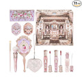 Flower Knows RocoBerry Dream 11-Piece Makeup Gift Box Set,Includes Makeup Palette,Blush,Highlighter,Lip Gloss,Hand Mirror,Bag Charm,Eyeshadow Brush,Blush Brush,Box,Perfect Anniversary Valentine Gift