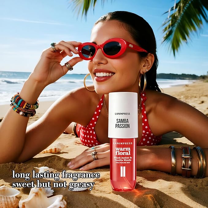 3 FL OZ Hair and Body Fragrance Mist, Eau De Parfum for Women,Warm Aroma,Perfume No.2, Floral Fruit Scent– With Notes of Black Amber Plum,Jasmine, Vanilla,Travel Size Body Spray