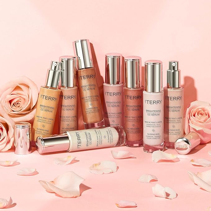 By Terry Brightening CC Serum, Hydrating, Brightening, Illuminating & Color Correcting Skin Primer For Your Face, Peach Glow, 1 fl oz