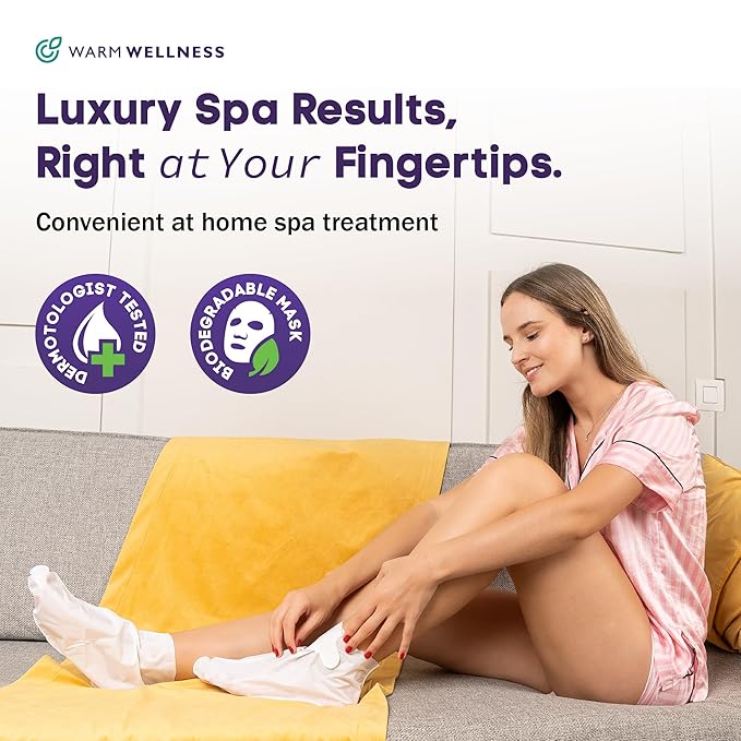 Foot Peeling Mask – Lavender Exfoliating Treatment Booties for Callus Removal & Renewal of Dry, Cracked Feet – Dermatologist-Inspired Moisturizing Spa Therapy for Men & Women (Lavender 4 Pairs)