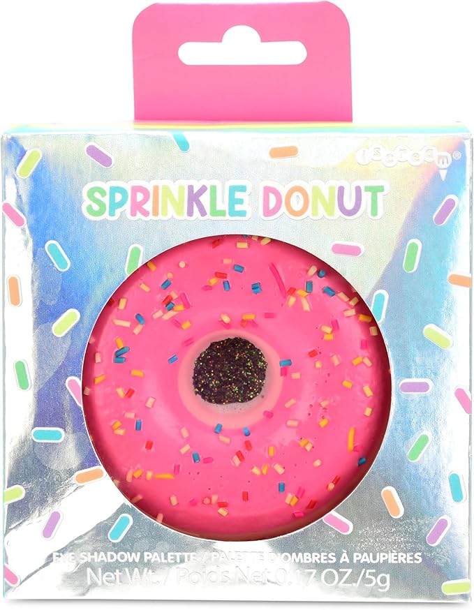 iscream Sprinkle Donut Shaped Glitter Eyeshadow Palette Collection