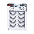 KISS Triple Push-Up, False Eyelashes, 'Robe', 12mm, Includes 4 Pairs Of Lashes, Easy to Apply, Reusable Lash Clusters