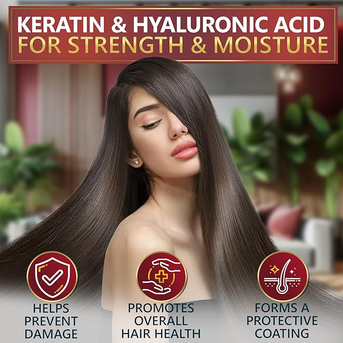 NATURAVIS Keratin Shampoo and Conditioner Set – Sulfate Free, All Hair Types – Women and Men – 16.9 Fl Oz (Pack of 2)