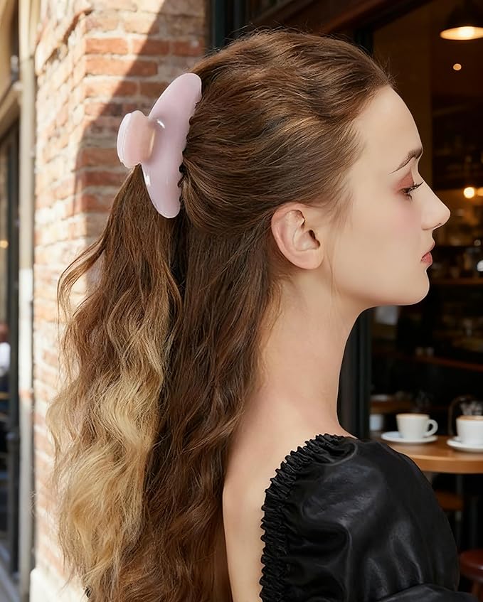 2 Pack Acetate Hair Claw Clips for Women 4 Inch Large Claw Hair Clips for Thin to Thick Hair