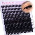 Pawotence Wispy Lash Clusters 12-20mm Cluster Eyelash Extensions 190pcs Individual Lashes Clusters Fairy Spikes Eyelash Clusters Lashes Extension for DIY at Home