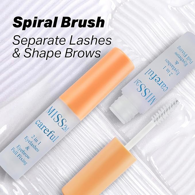 Careful 2-in-1 Clear Lash and Brow Lamination Gel for Lifted Brows with Silky Hydration and Strong, All-Day Hold, 0.15 Fl Oz