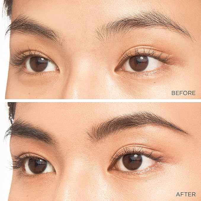 JOAH Dual-Ended Eyebrow Pencil - Brow Down To Me Ultra-FIne Tip Precision Brow Pencil with Built-In Spoolie Brush for Flawless Brows, Smudge-Proof, Water-Resistant, Black Brown