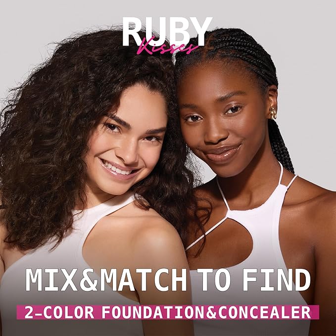 Ruby Kisses 3D Face Creator Cream Foundation & Concealer, 12 Hours Long Lasting, Medium to Full Coverage, Non-Greasy, Ideal for Makeup & Contour Palette (Level 5)