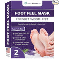 Foot Peeling Mask – Lavender Exfoliating Treatment Booties for Callus Removal & Renewal of Dry, Cracked Feet – Dermatologist-Inspired Moisturizing Spa Therapy for Men & Women (Lavender 2 Pairs)