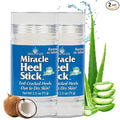 2 Pack - Heel Balm for Dry Cracked Feet - Miracle Heel Stick for Cracked Heel Repair - Cracked Heel Treatment - Formulated with Pure Aloe Vera, Tea Tree Oil, Shea & Cocoa Butters | 2.5 oz