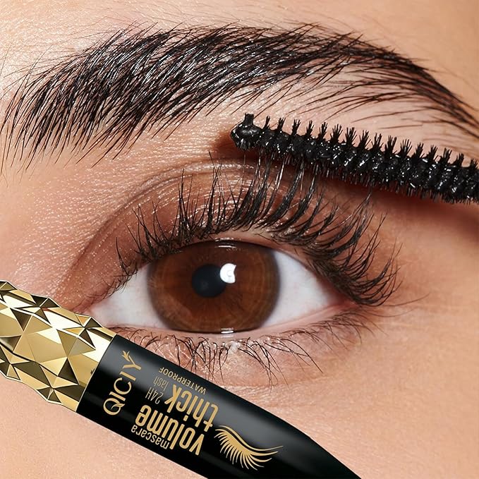 Volumizing Mascara Long-Lasting, Waterproof, Curling & Separating Formula for Dramatic, Natural-Looking Lashes Black