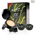 Mushroom Head Air Cushion CC Cream - BB Cream Face Makeup Foundation for Mature Skin Moisturizing Concealer Brighten Long-Lasting, Even Skin Tone for All Skin Types (3PCS Medium(Gift Set))