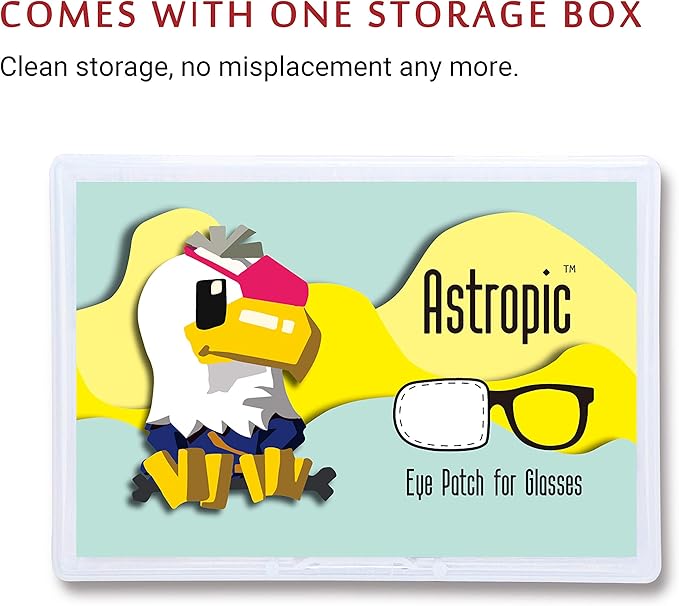 Astropic Cotton & Silk Eye Patch for Kids Glasses (Left Eye, Chihuahua)