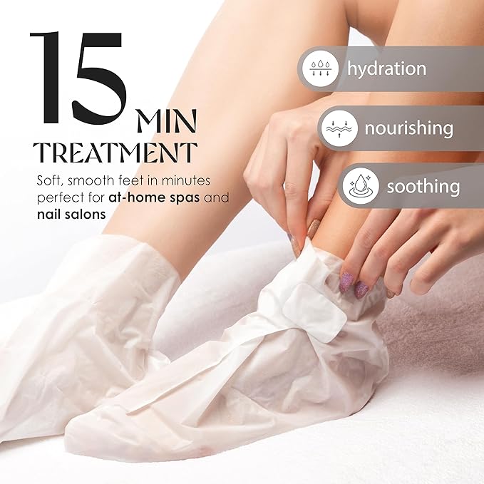 Innerest Original Derma Beauty Foot Mask 24 Pairs Detoxifying Charcoal Moisturizing Foot Mask Set Body Exfoliator Callus Remover Foot Masks Foot Bath Pedicure Supplies for Beauty & Personal Care