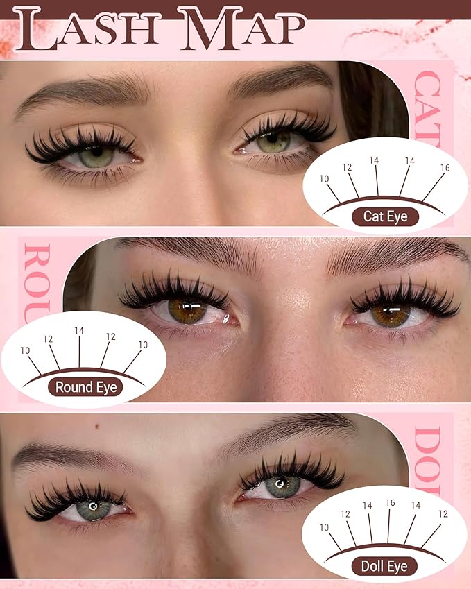 Bunny Lash Clusters Manga Eyelash Clusters Wispy Anime Cluster Eyelash Extensions Wet Look Cluster Lashes 10-16mm Fairy C Curl DIY Lash Extensions Spiky Individual Lashes 90 Pcs by Vanssymunlin