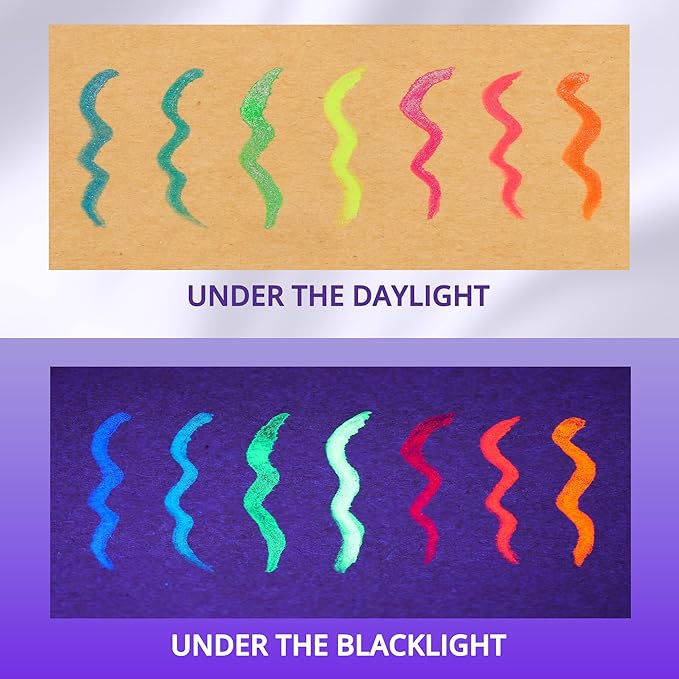 Metallic Neon Liquid Eyeliner, Glitter Neon Colored Eyeliners Pen, High Pigmented, Waterproof Smudge-Proof and Long-Lasting Metallic Eye Makeup for Halloween Christmas,Shimmer Purple
